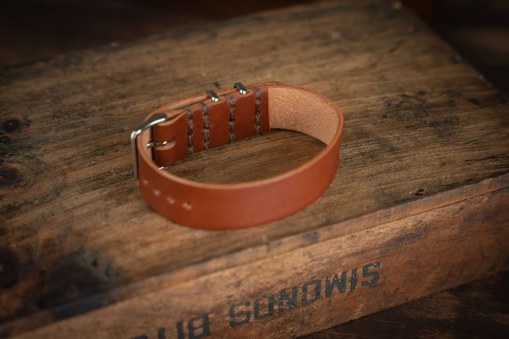 ZULU Leather Watch Strap Brown
