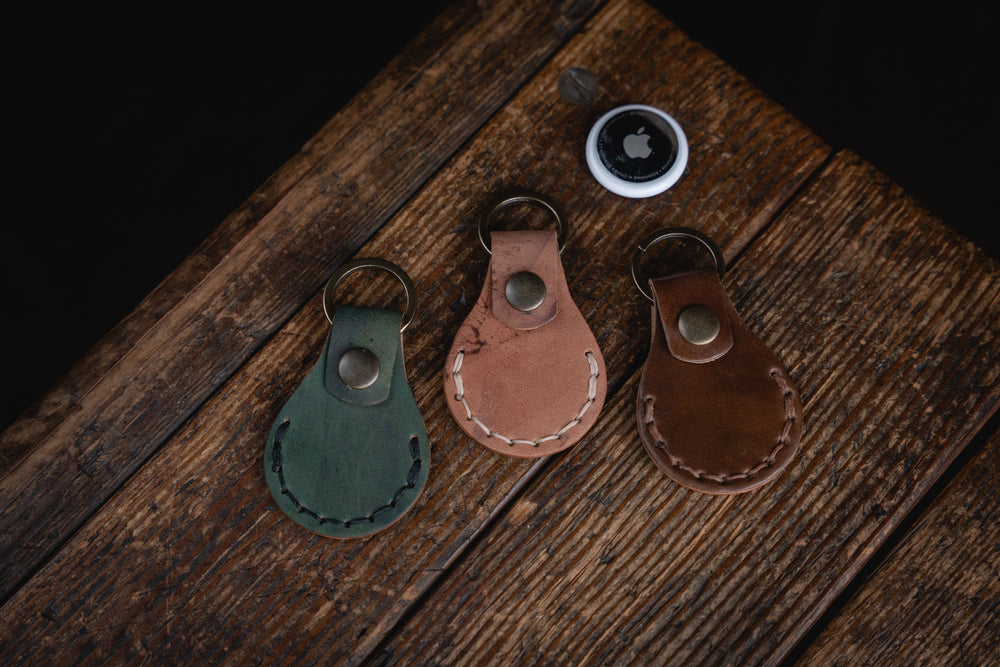 Horween Shell Cordovan Keychain Apple AirTag
