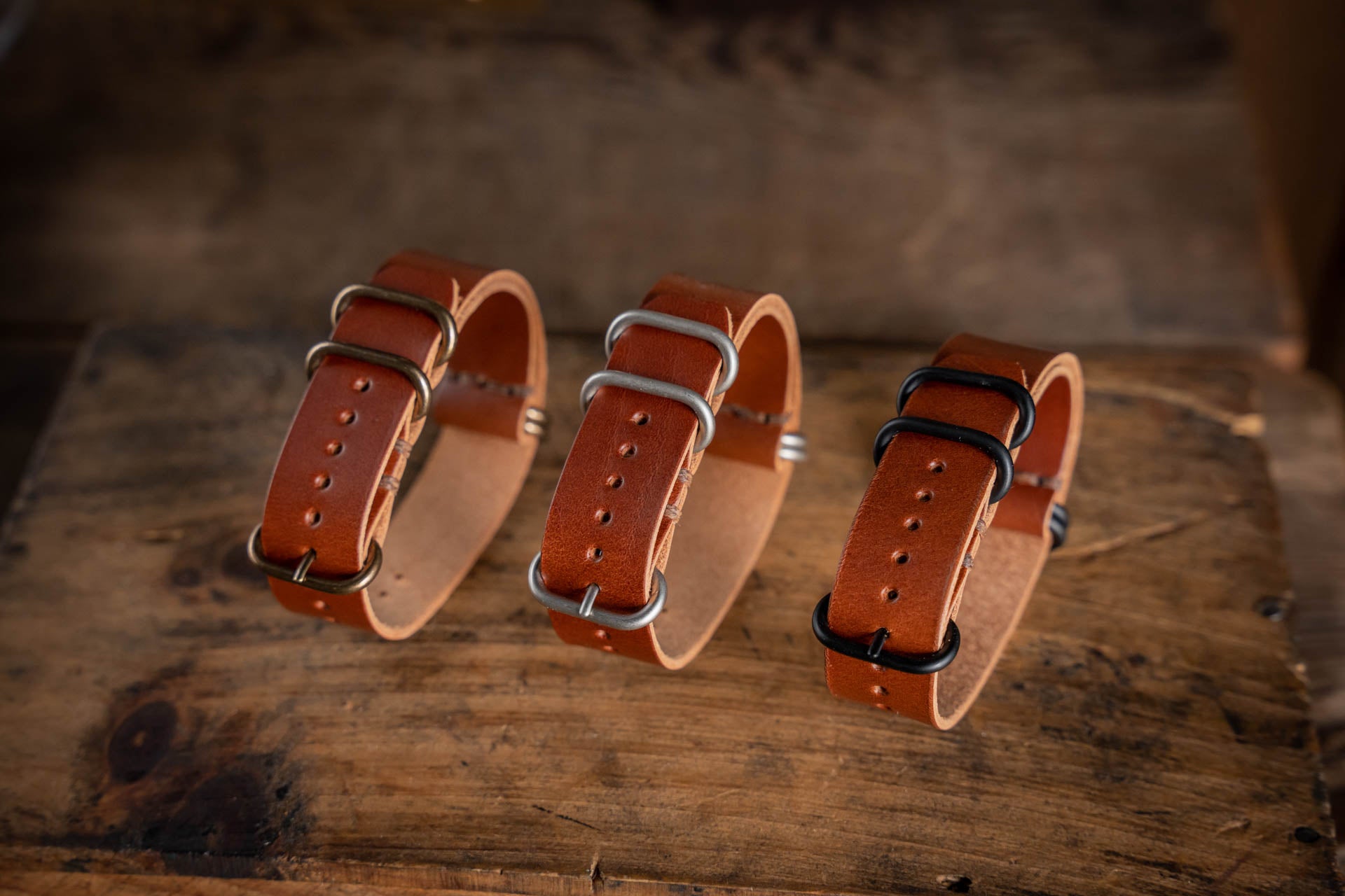 Brown Leather Best Leather Watch Strap Makers In The World NATO