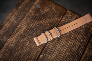 Handmade leather watch straps vegetable tanned durable rugged thick sturdy