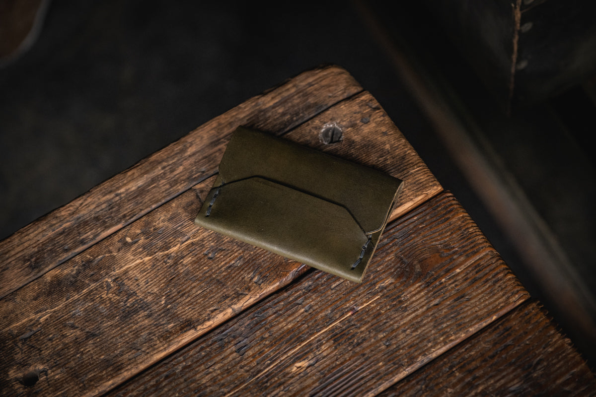 Leather Green Wallet - Picasso And Co - Shop Now