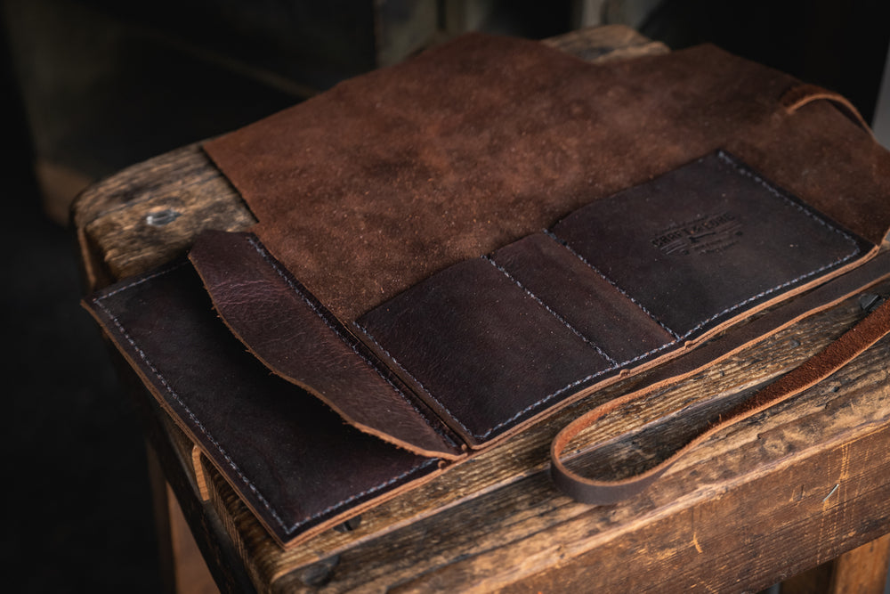 Rustic Leather Pipe Roll