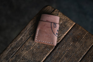 Horween Shell Cordovan Port Wallet by Craft and Lore handmade leather rugged durable minimal card pocket