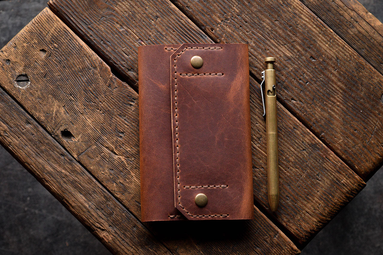 Checkbook Wallet, Handmade Horween Leather Business Checks Holder