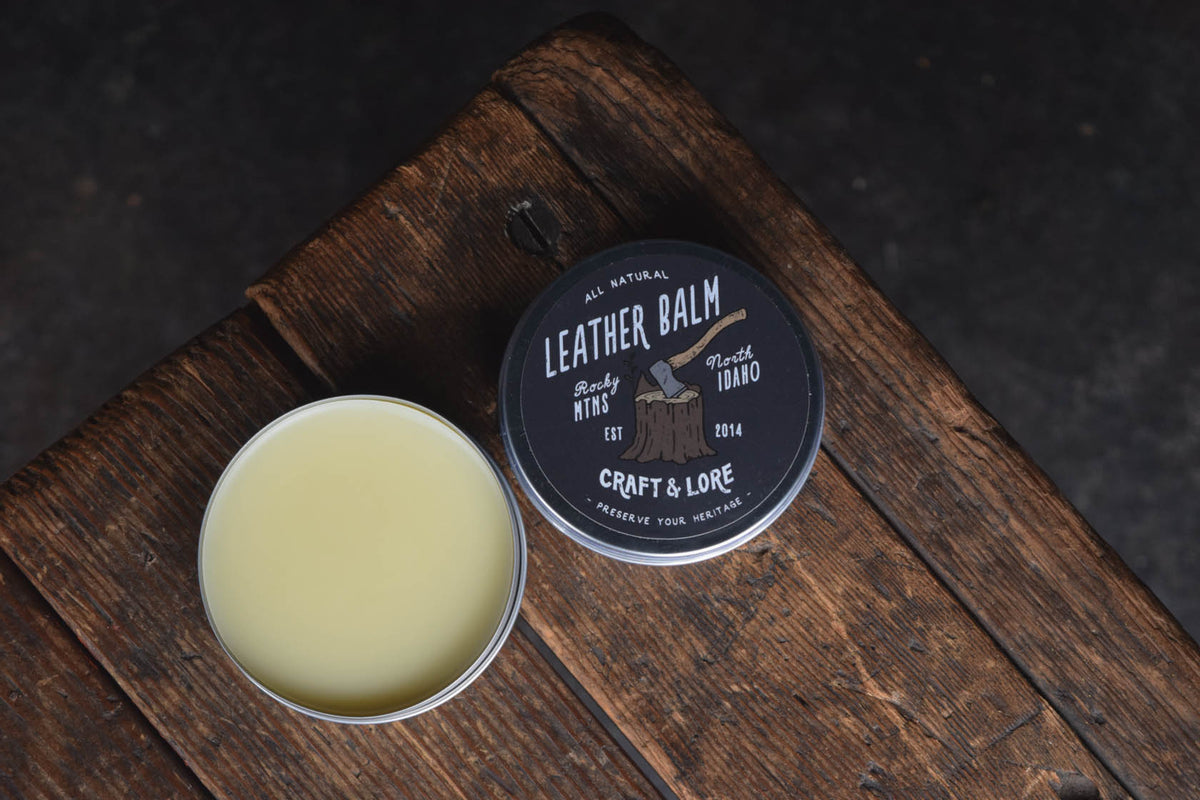 Traditional Leather Balm Home Made 100% Natural Leather Conditioner With  Natural Beeswax and Coconut Oil 