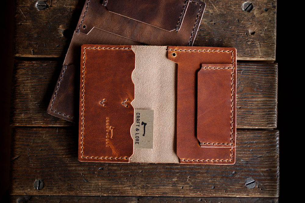 Operator Wallet Horween Dublin and Chromexcel handmade leather quality