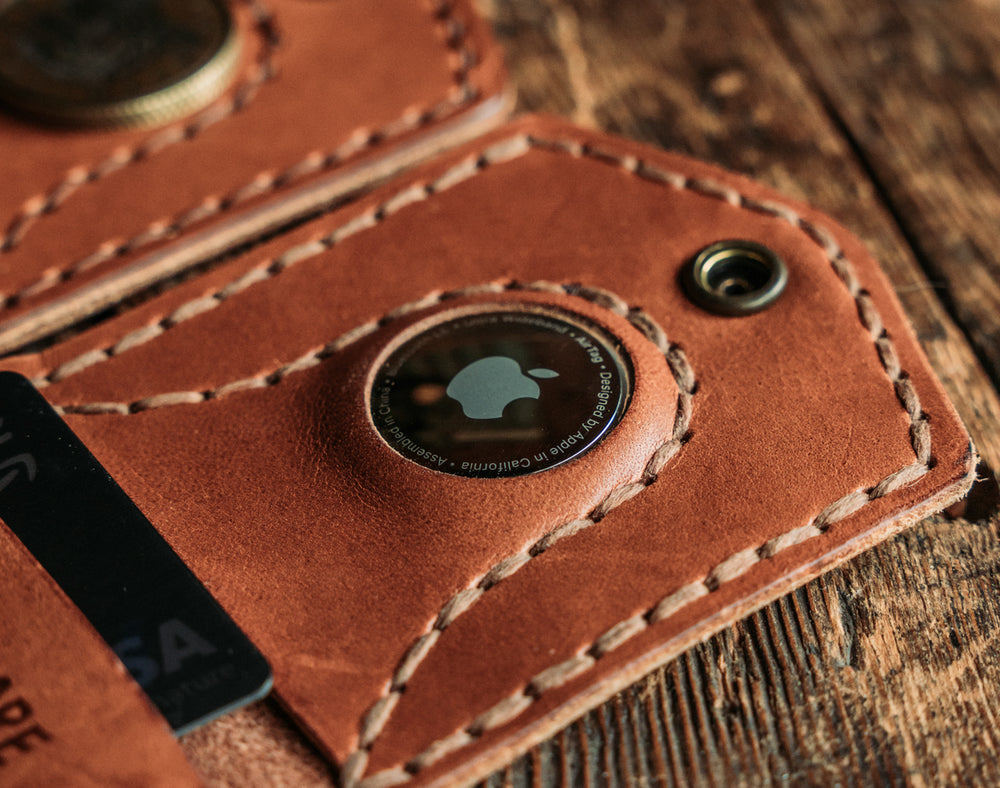 Apple AirTag Tracking leather wallets