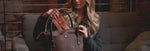 Handmade Durable Leather Bags Totes Purses for Women and Ladies