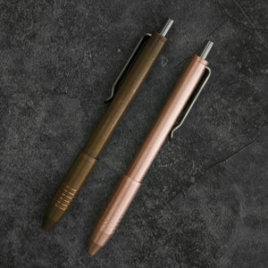 Brass & Copper Click EDC Pen