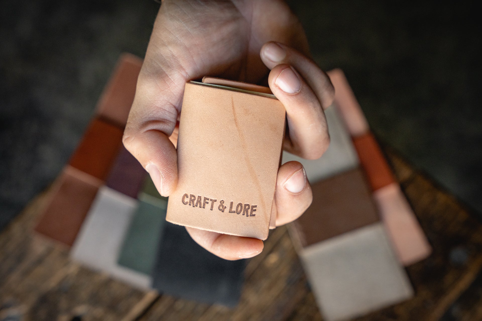 Creasy Cash Fold Wallet, Minimal Leather Cash Holder Craft and