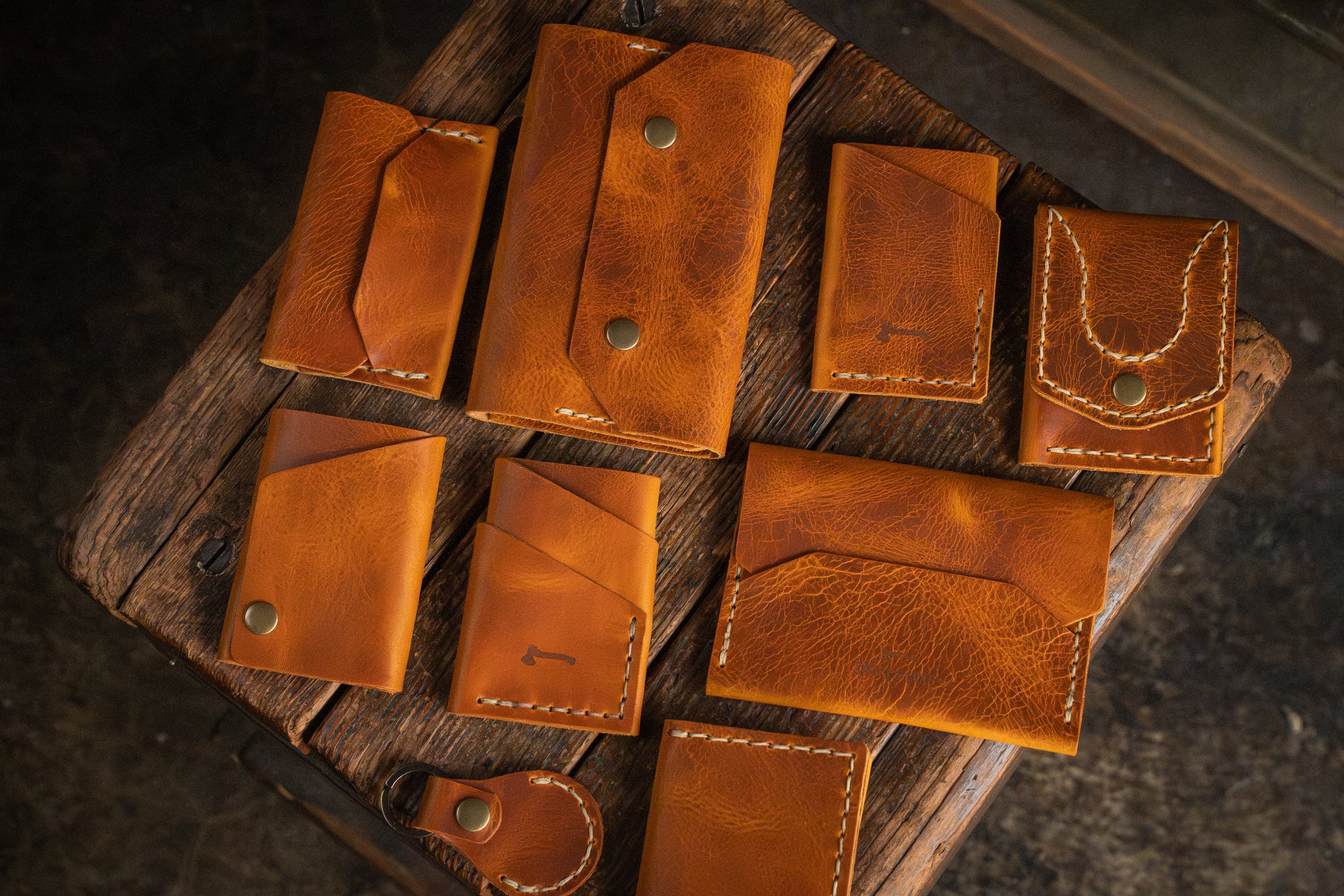 Waxy Olive Limited Edition Handmade Leather Wallets – Craft and Lore