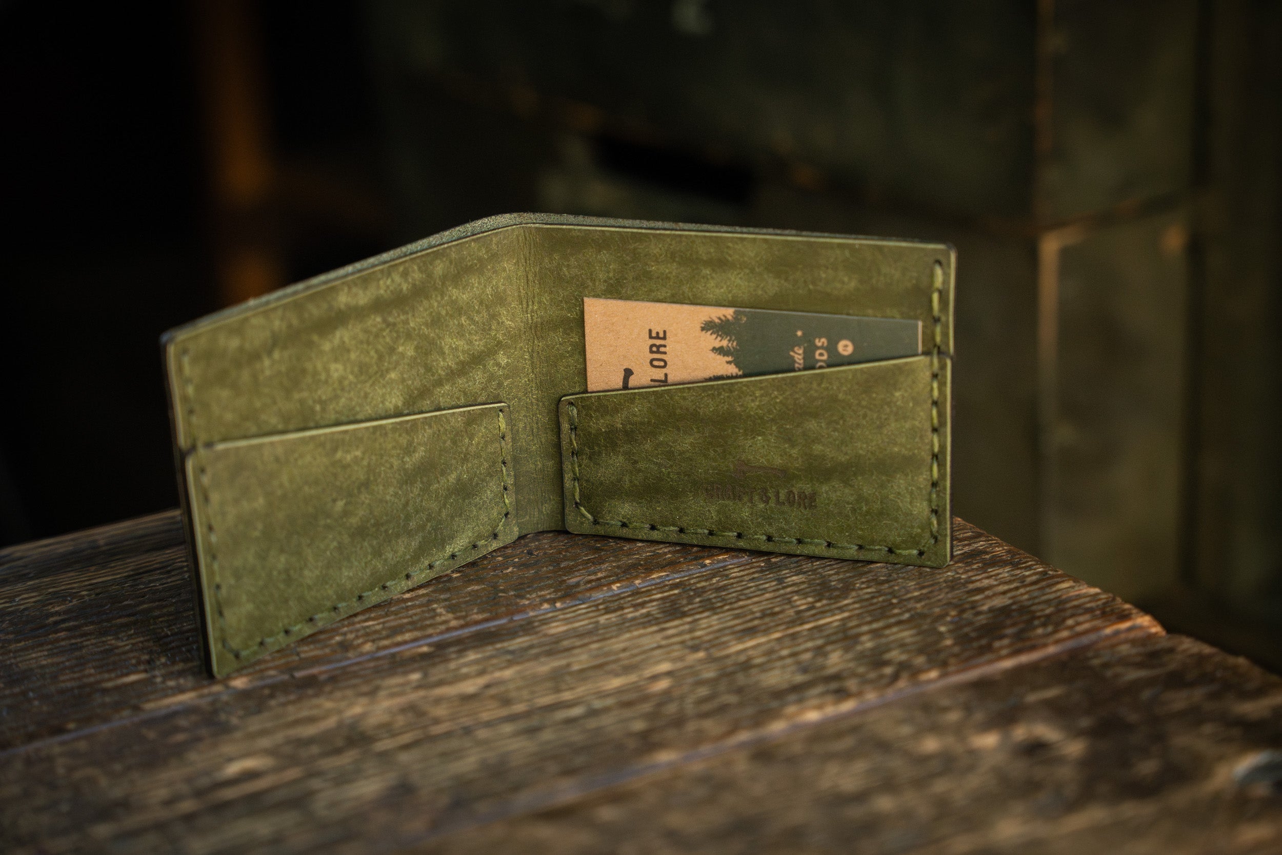 Pueblo Olive Limited Edition Handmade Leather Wallets – Craft and Lore