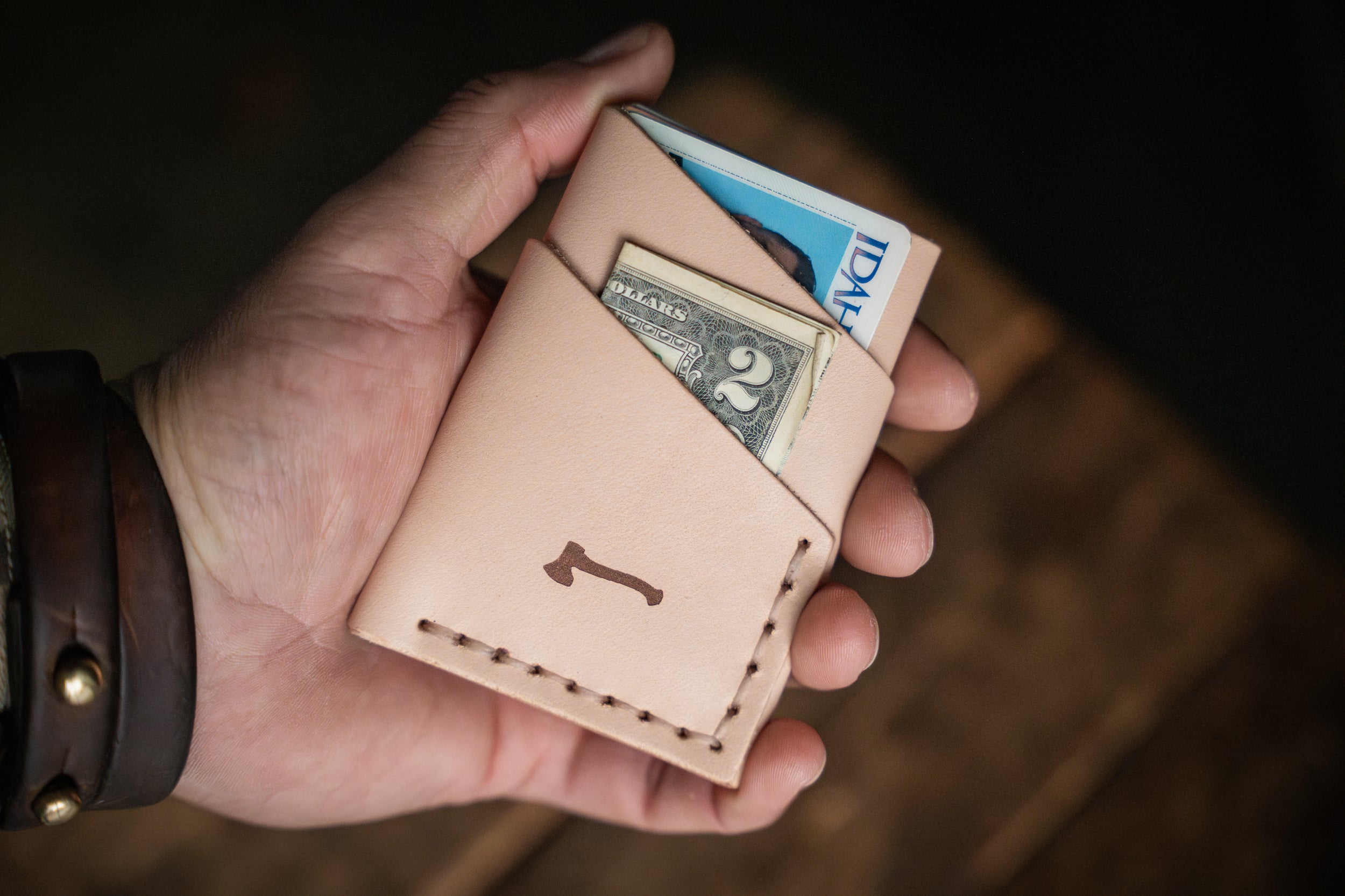 The Port Wallet, Minimal Leather USA Handmade Wallet – Craft and Lore