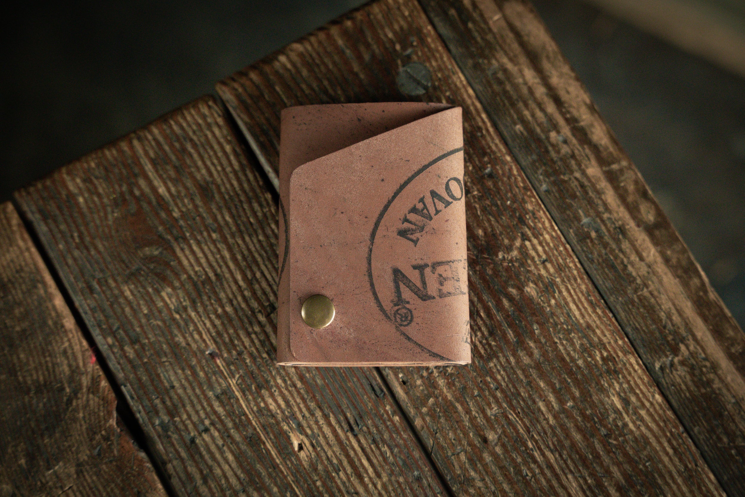 Rollout Wallet Horween Shell Cordovan, minimal handmade leather