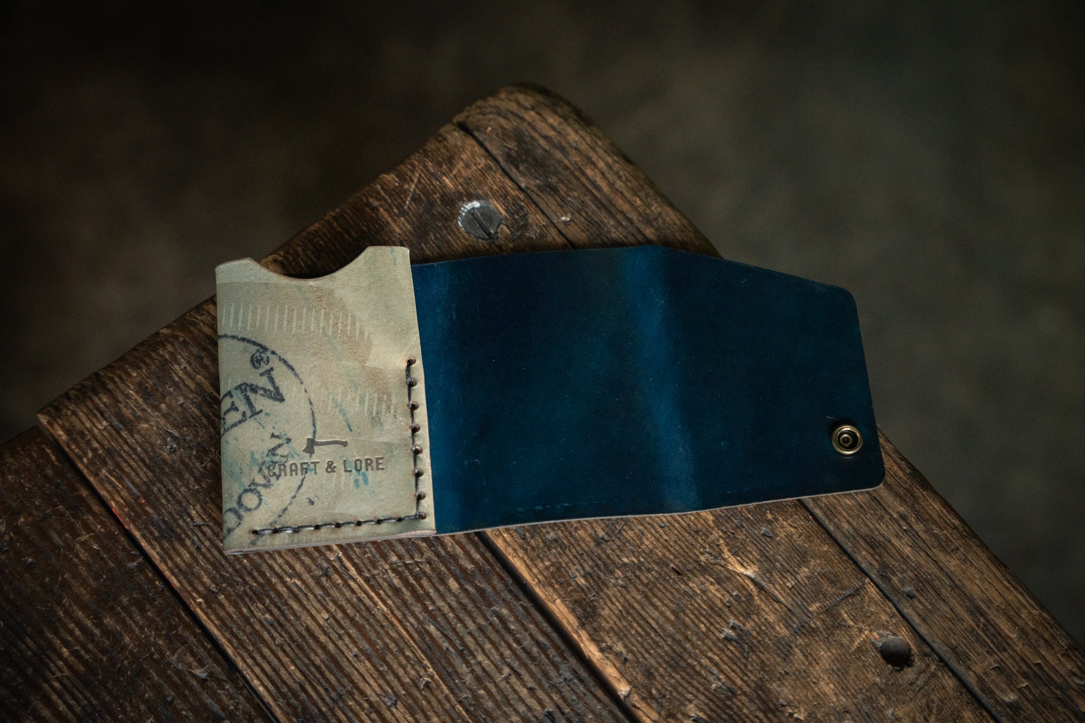 Rollout Wallet Horween Shell Cordovan, minimal handmade leather