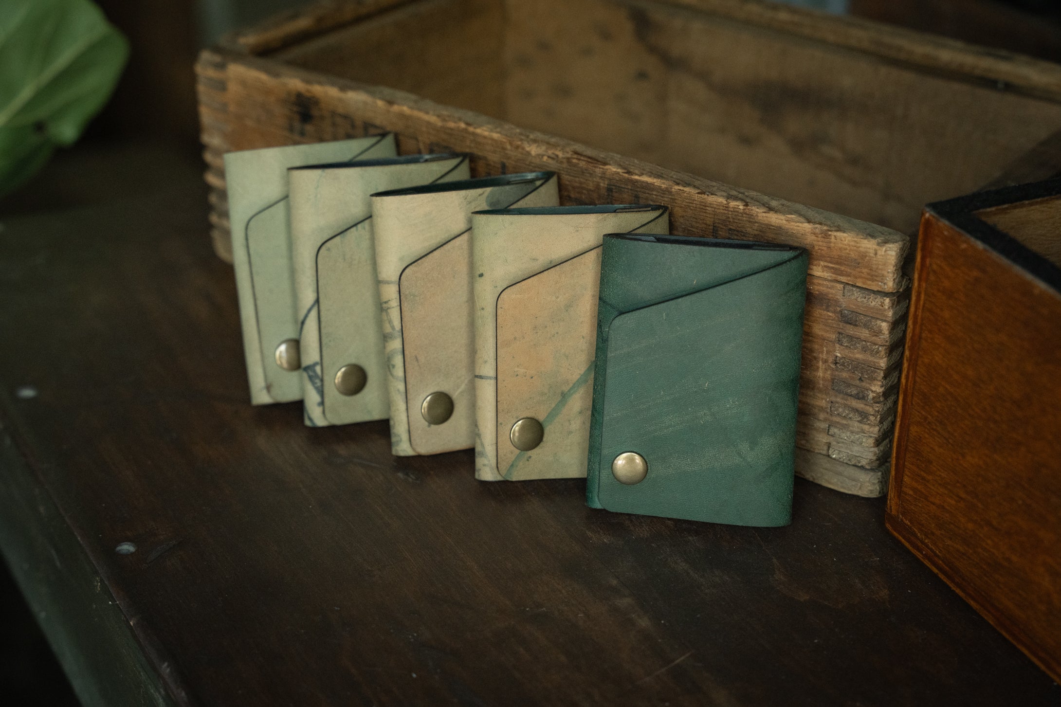 Rollout Wallet Horween Shell Cordovan, minimal handmade leather