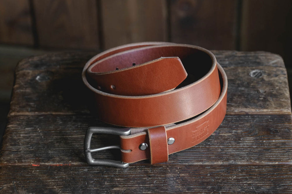 Craft Brown Leather Belt, Handmade American Harness Thick Belt – Craft ...