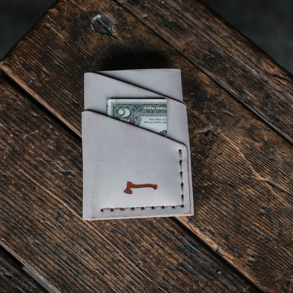 
                  
                    Port Wallet by Craft and Lore handmade from Ghost Whiskey leather
                  
                