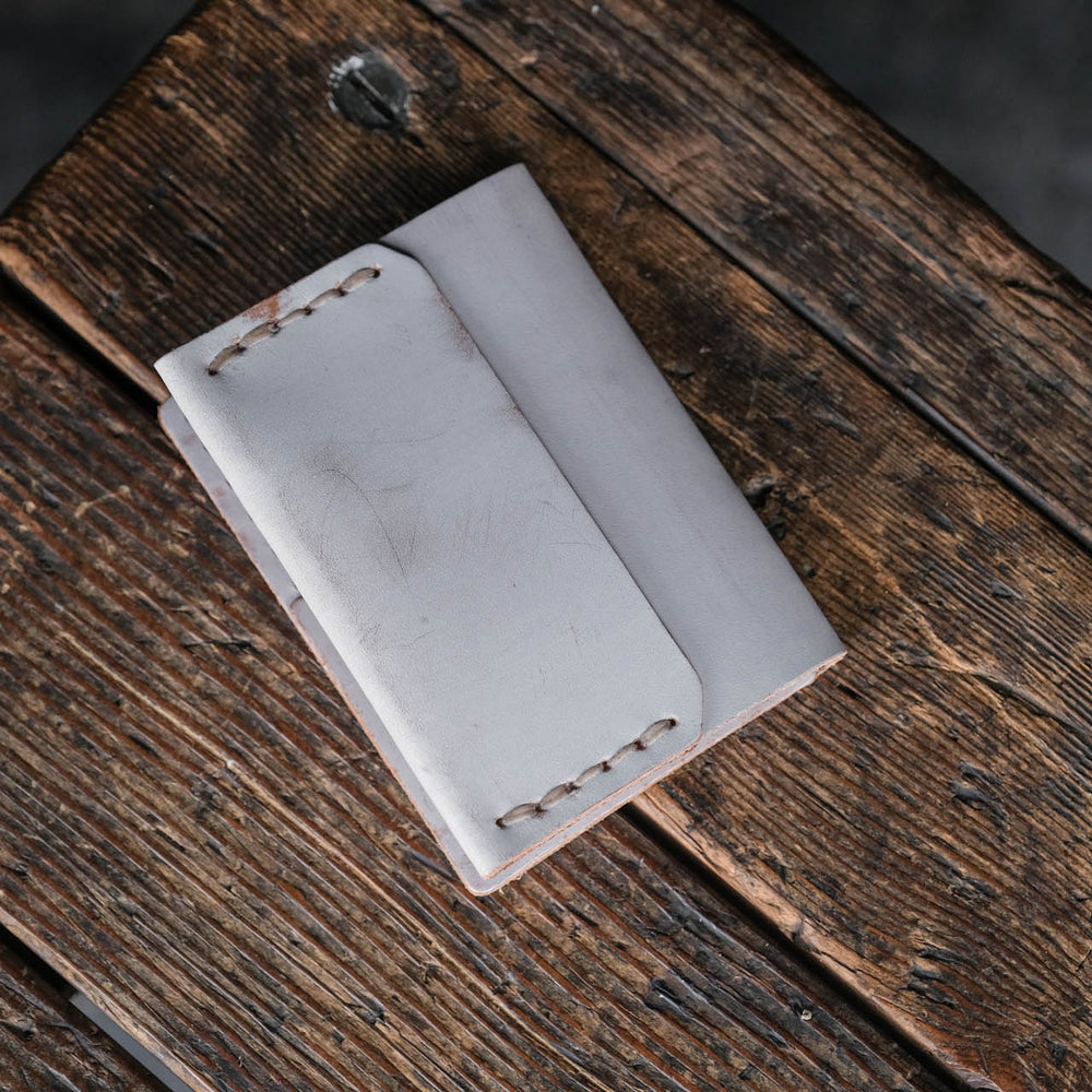 
                  
                    Insider Wallet by Craft and Lore handmade from Ghost Whiskey leather
                  
                
