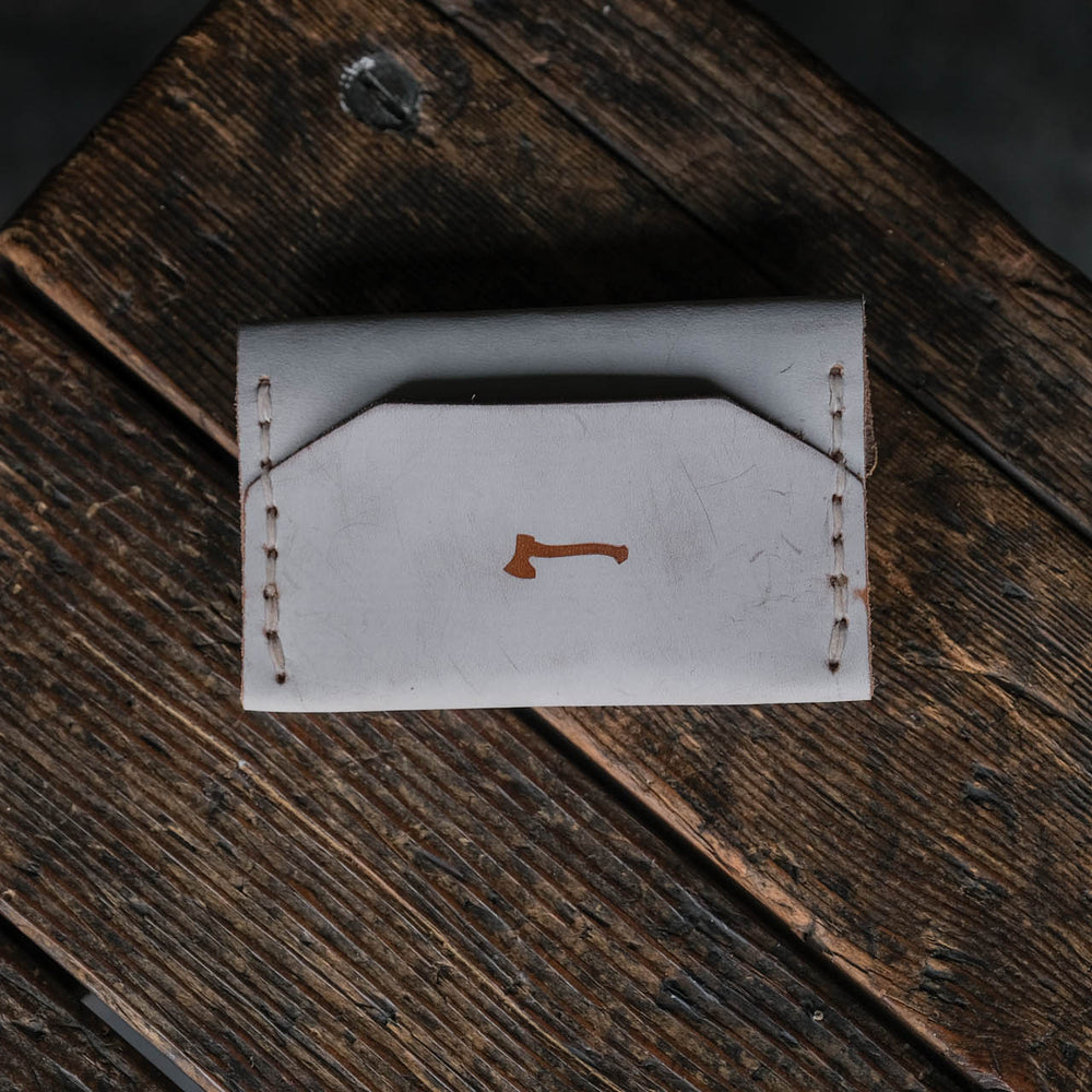 
                  
                    Enfold Card Wallet by Craft and Lore handmade from Ghost Whiskey leather
                  
                