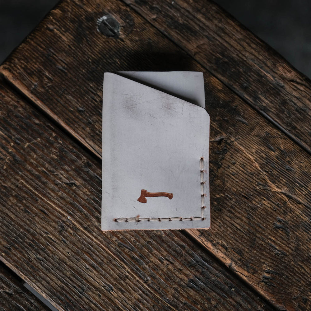 
                  
                    Twobit Wallet by Craft and Lore handmade from Ghost Whiskey leather
                  
                