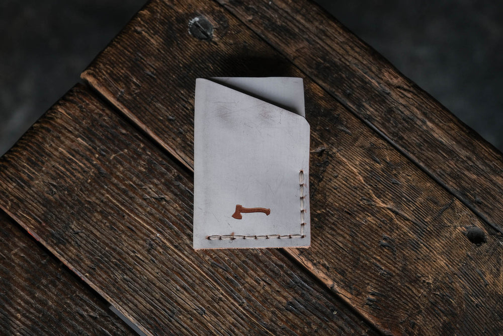 Twobit Wallet by Craft and Lore handmade from Ghost Whiskey leather