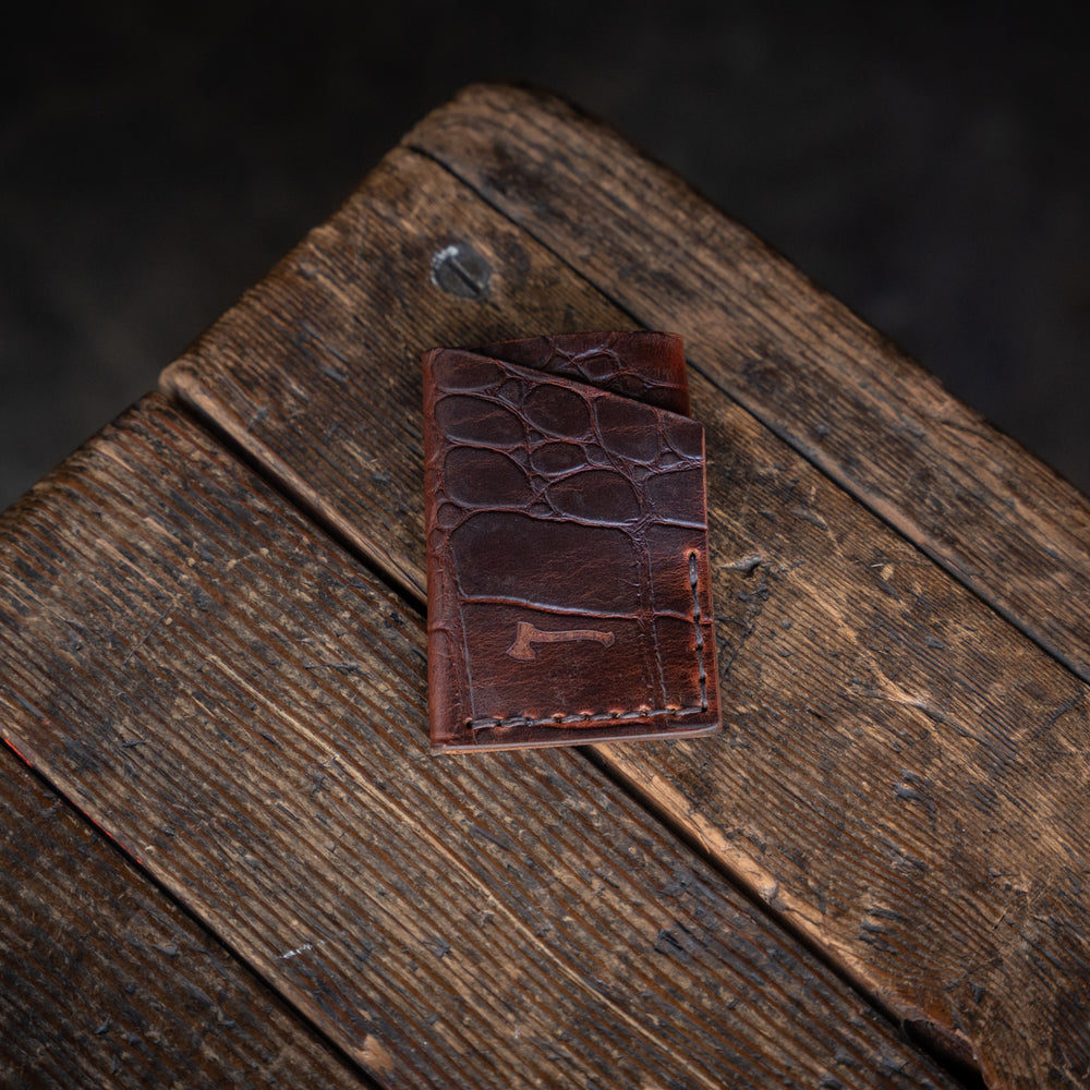 
                  
                    Harvest Gator Limited Run Handmade Leather Card Wallet Craft and Lore
                  
                