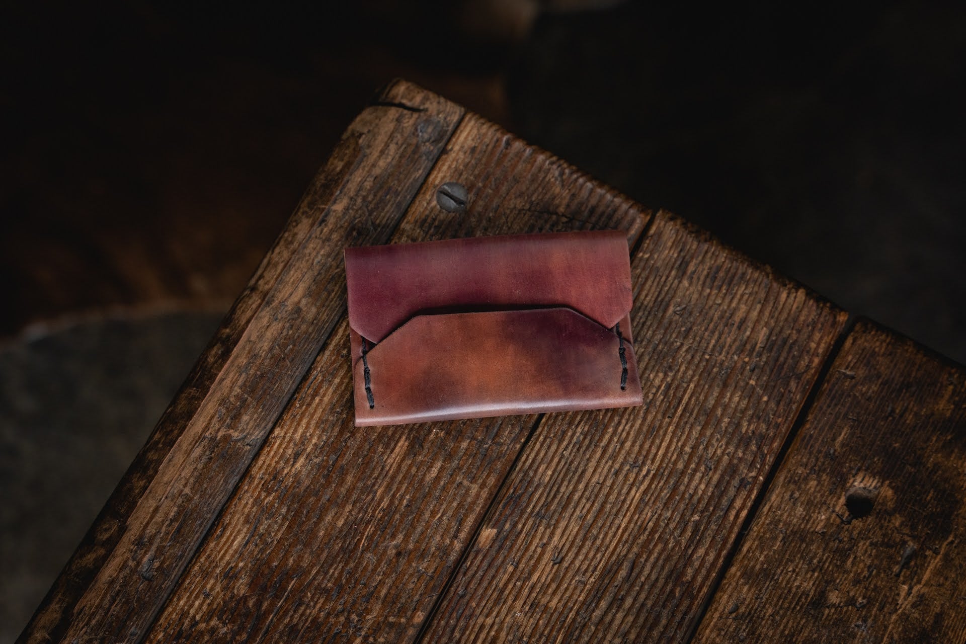 Enfold Card Wallet, Horween Shell Cordovan – Craft and Lore
