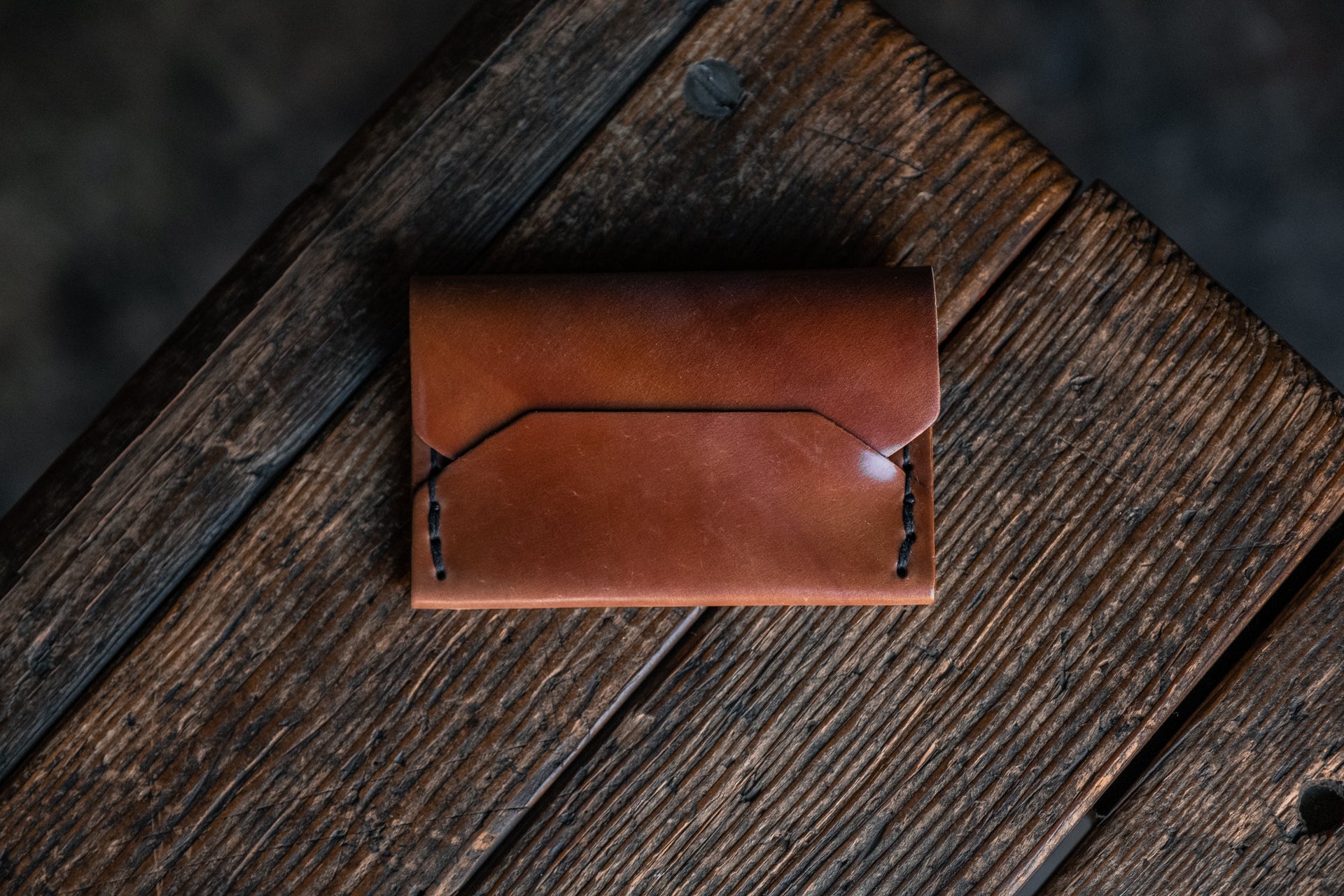 Enfold Card Wallet, Horween Shell Cordovan – Craft and Lore