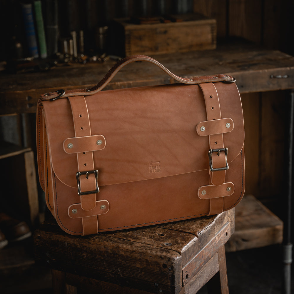 Inlander Briefcase, Quality USA Handmade Sturdy Leather Briefcase ...