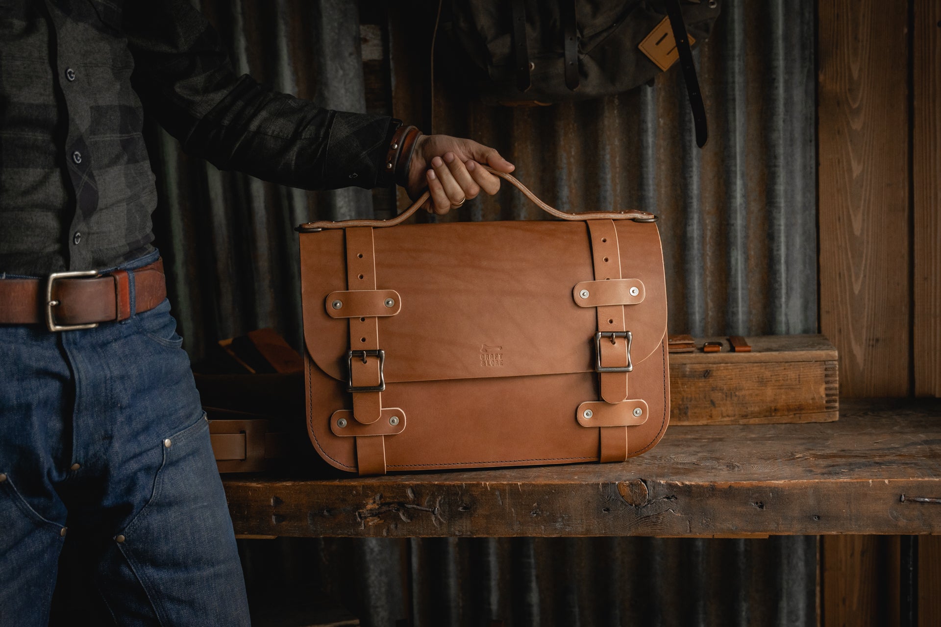 Inlander Briefcase, Quality USA Handmade Sturdy Leather Briefcase ...