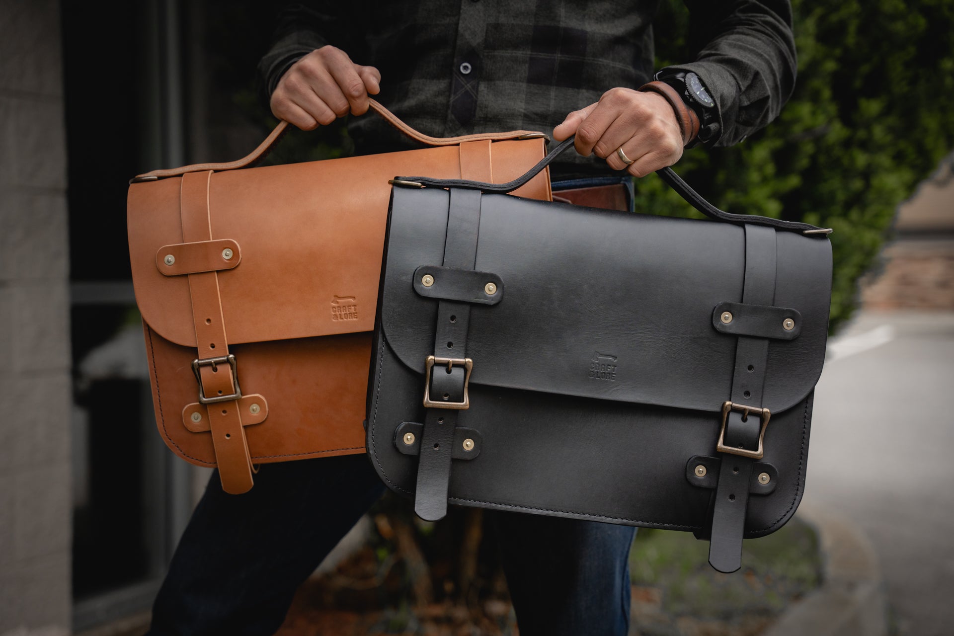 Inlander Briefcase, Quality USA Handmade Sturdy Leather Briefcase ...