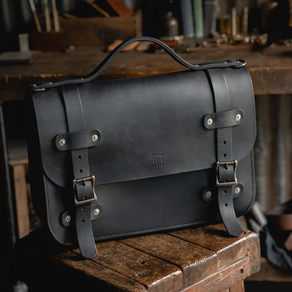 Inlander Briefcase, Quality USA Handmade Sturdy Leather Briefcase ...