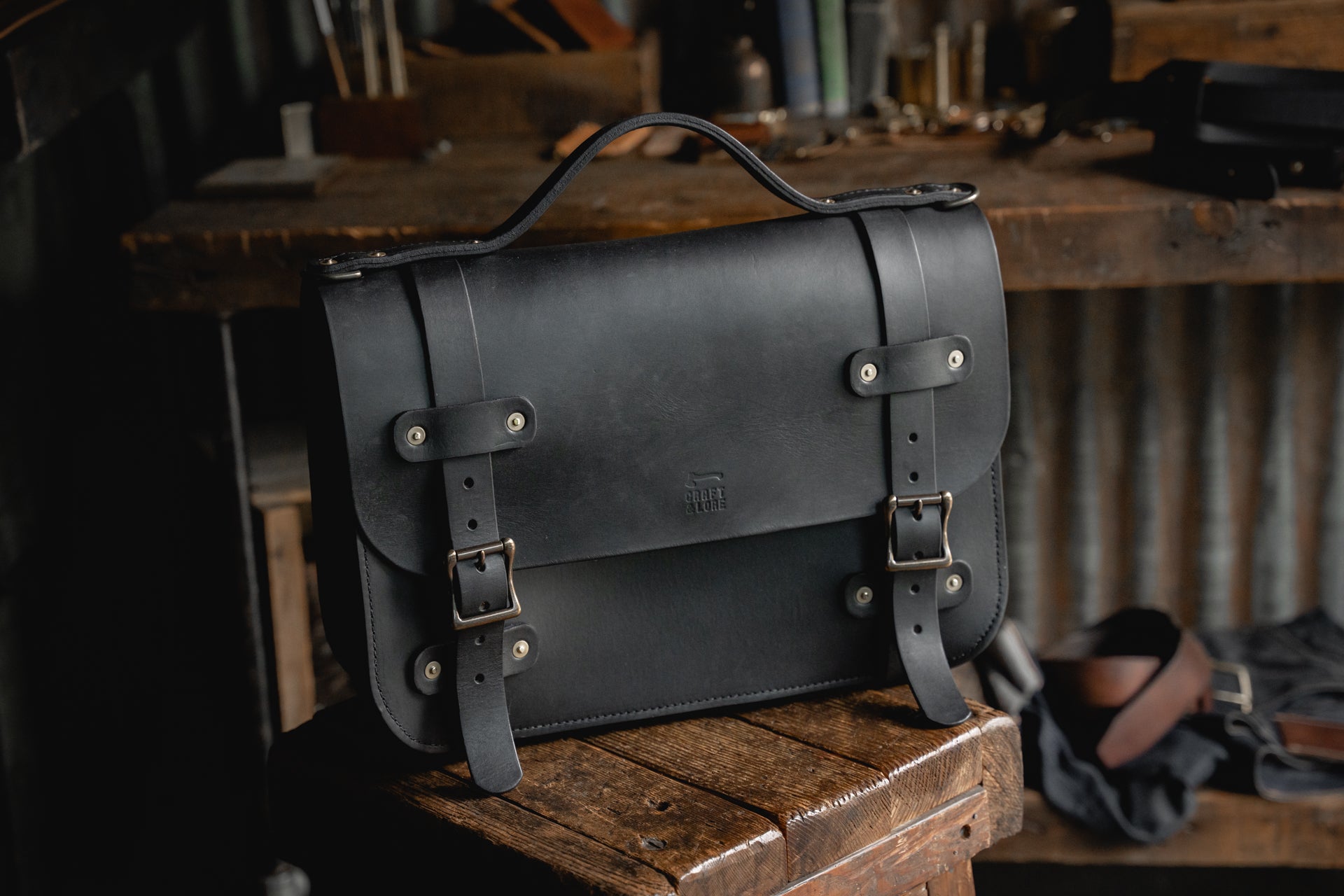 Inlander Briefcase, Quality USA Handmade Sturdy Leather Briefcase ...