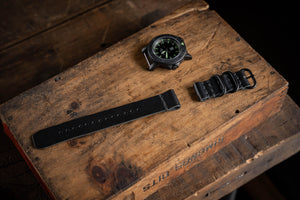 
            
                Load image into Gallery viewer, Handmade leather watch straps vegetable tanned durable rugged thick sturdy
            
        