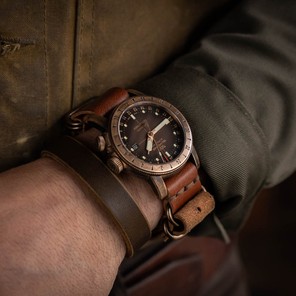 
                  
                    Handmade Leather NATO Watch Strap USA quality buttero vegetable tanned
                  
                