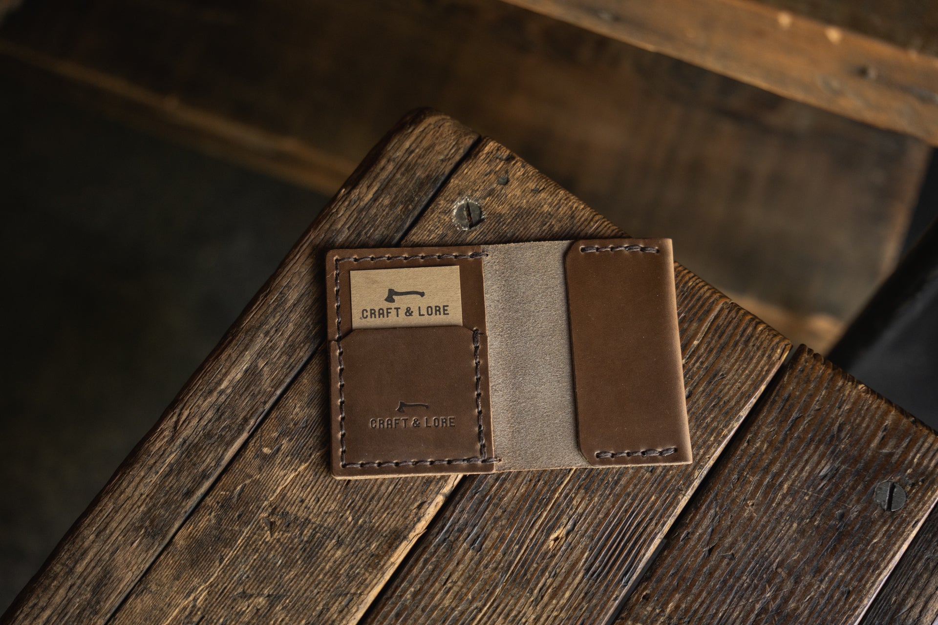 Insider Wallet, handmade quality leather bifold USA made – Craft