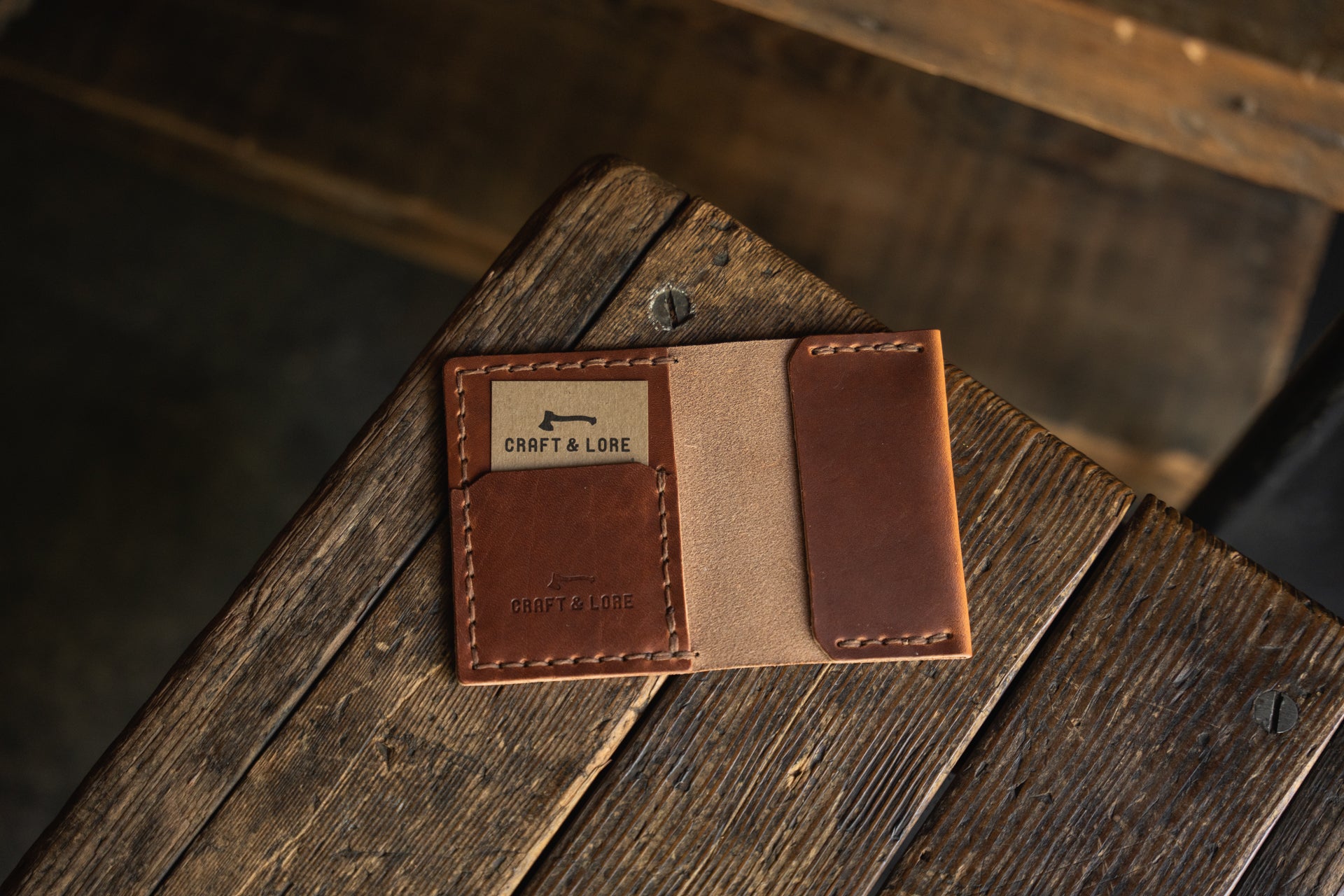 Insider Wallet, handmade quality leather bifold USA made – Craft