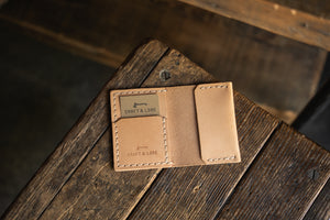 Insider Wallet Handmade Leather Horween Chromexcel Dublin Quality Cash Card Minimal Compact Durable Heirloom Vegtan Patina