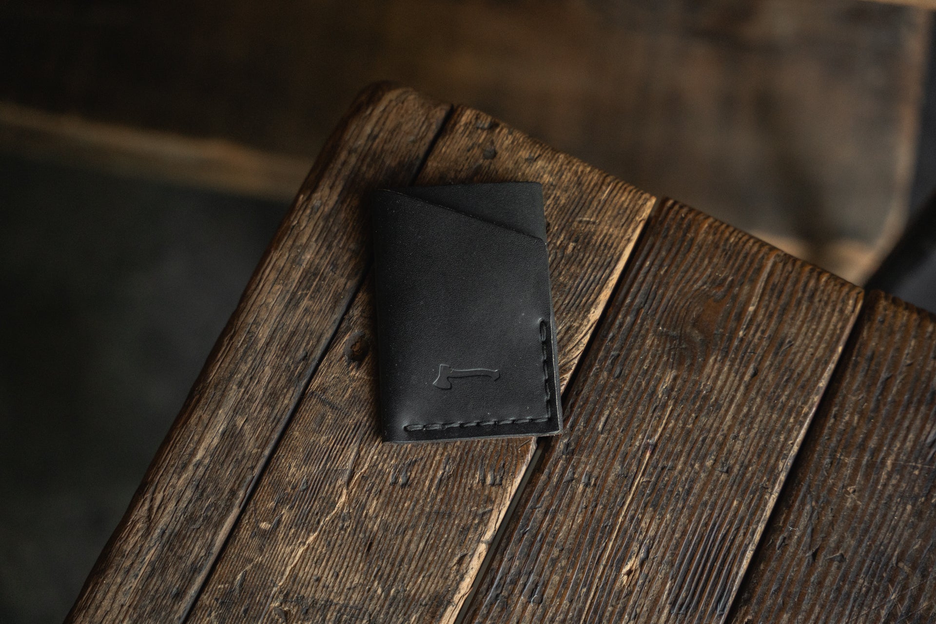 Twobit Wallet, minimal leather card wallet handmade quality