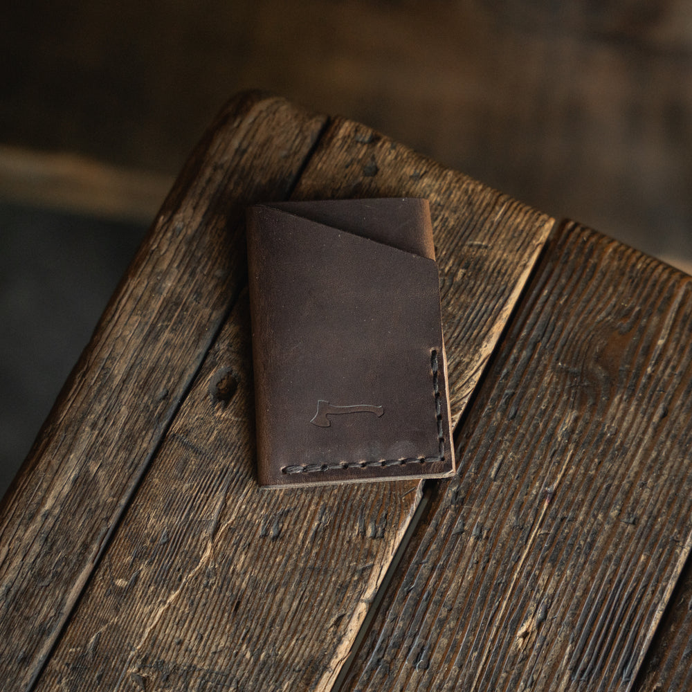 
                  
                    Twobit Wallet handmade minimal leather card usa made horween chromexcel everyday carry patina durable rugged quality
                  
                
