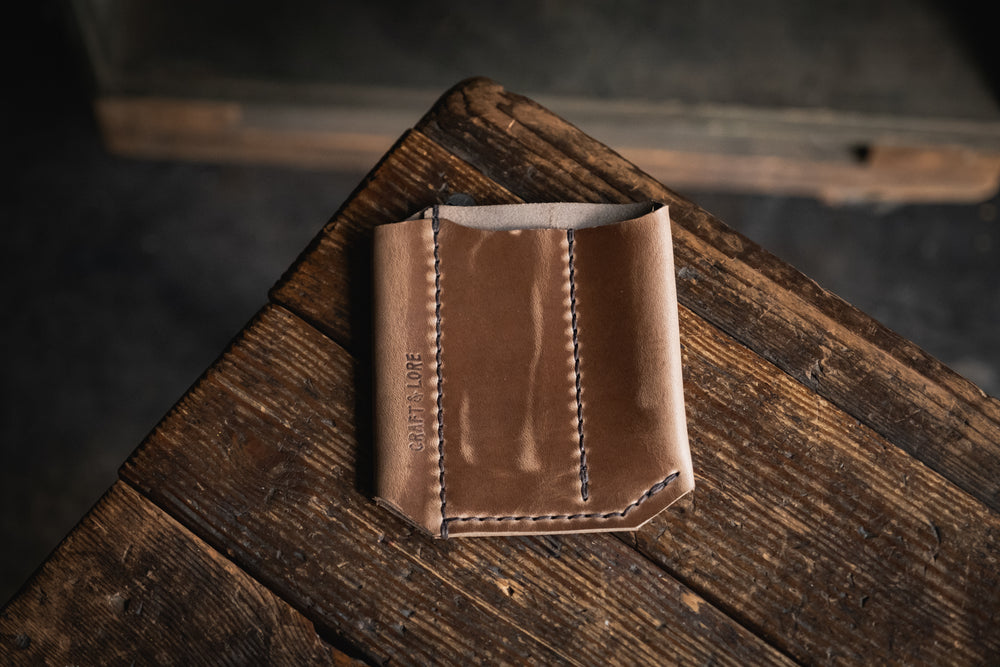 EDC Slip 3-Up Leather Organizer Pouch Handmade Everyday Carry