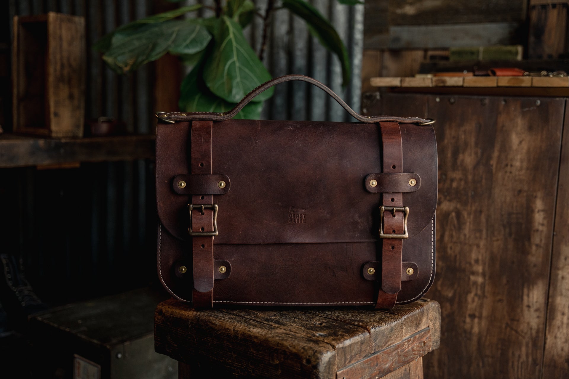 Inlander Briefcase, Quality Handmade Sturdy Leather Briefcase – Craft ...