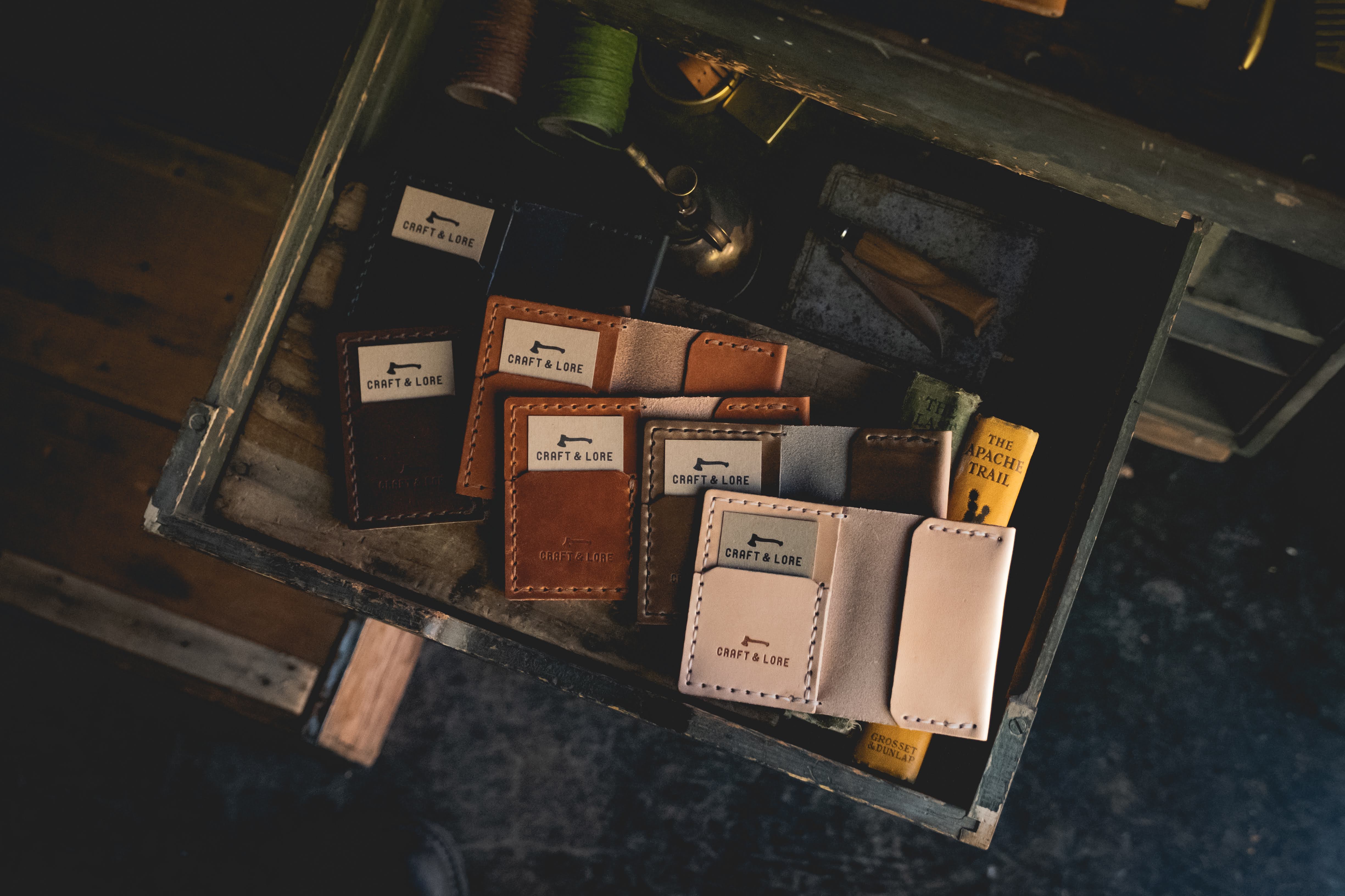 Insider Wallet, handmade quality leather bifold USA made – Craft