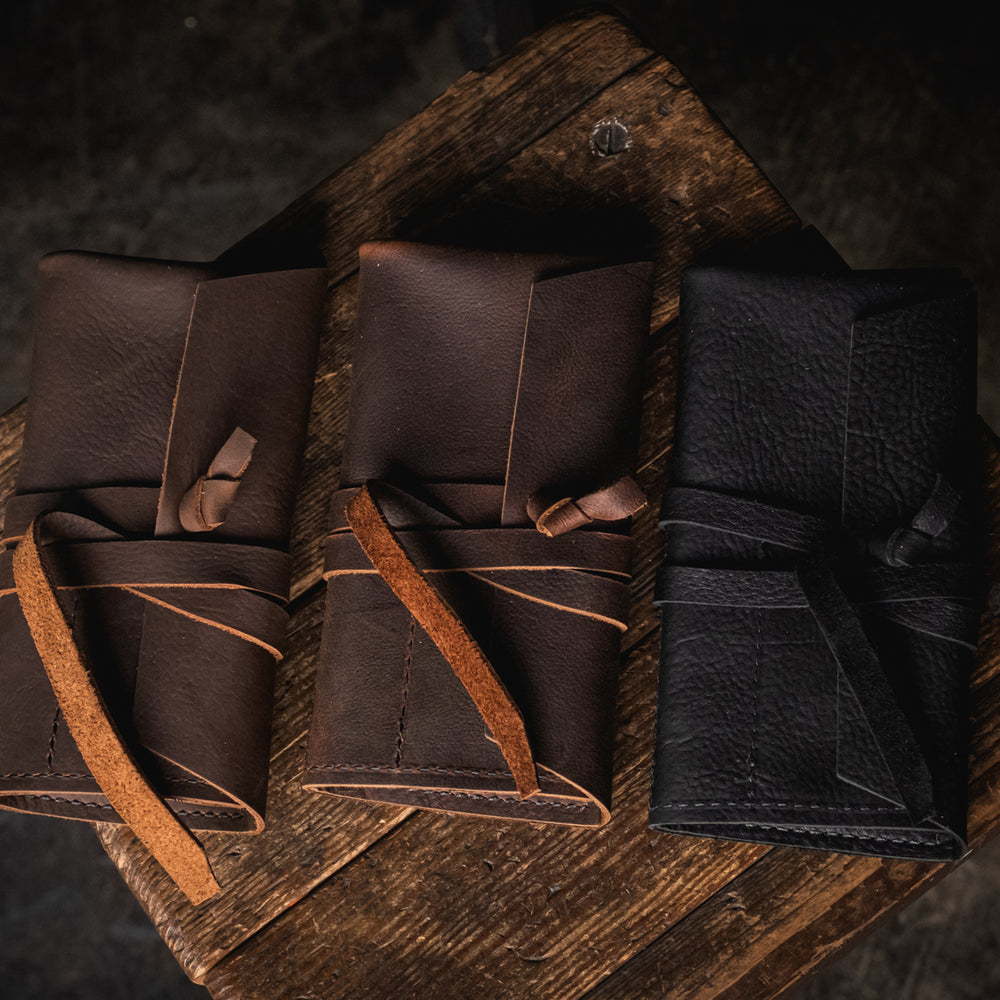 Rustic Leather Pipe Roll Handmade quality tobacco smoke pipe smoking art supply everyday carry utility durable rugged style
