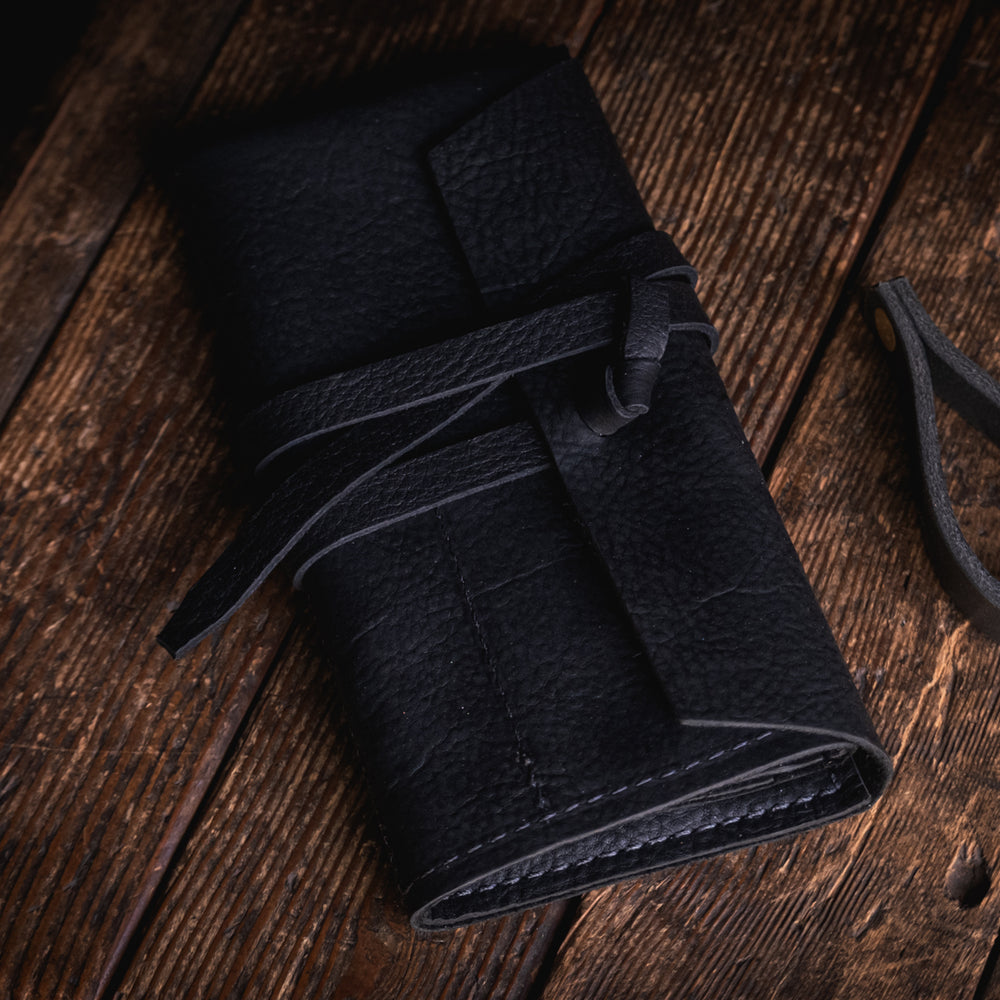 
                  
                    Rustic Leather Pipe Roll Handmade quality tobacco smoke pipe smoking art supply everyday carry utility durable rugged style
                  
                