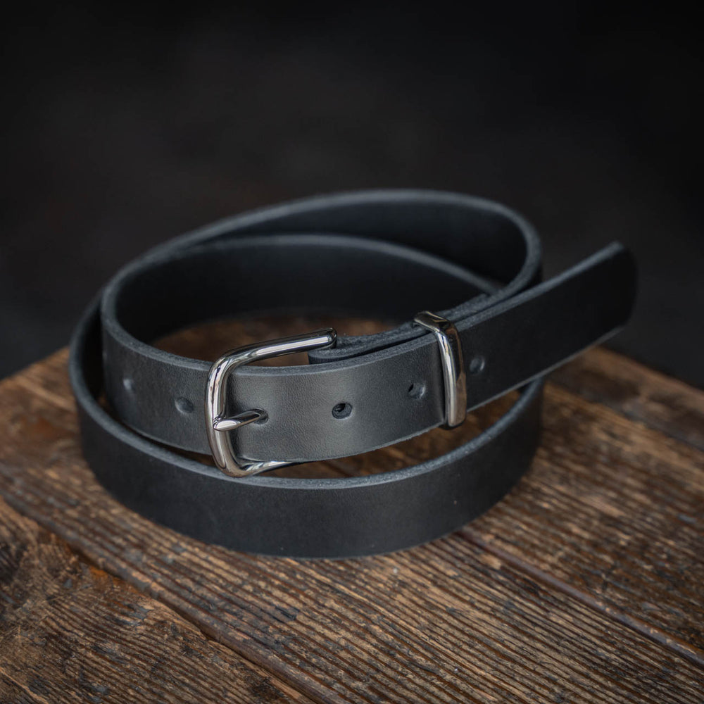 
                  
                    Trade Belt sturdy leather dress belt brass keeper handmade quality usa
                  
                