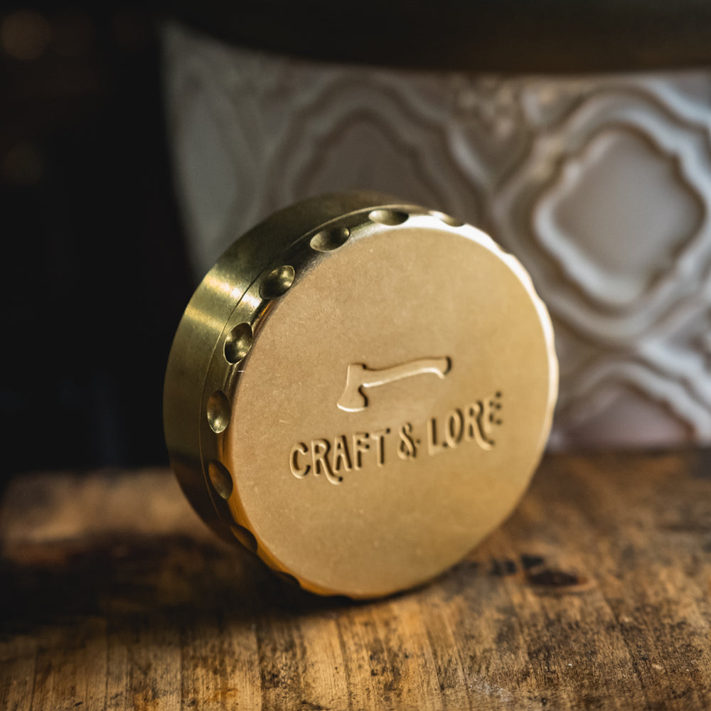 Brass Bank Storage Container Stash Box magnetic patina quality USA precision made durable rugged unique