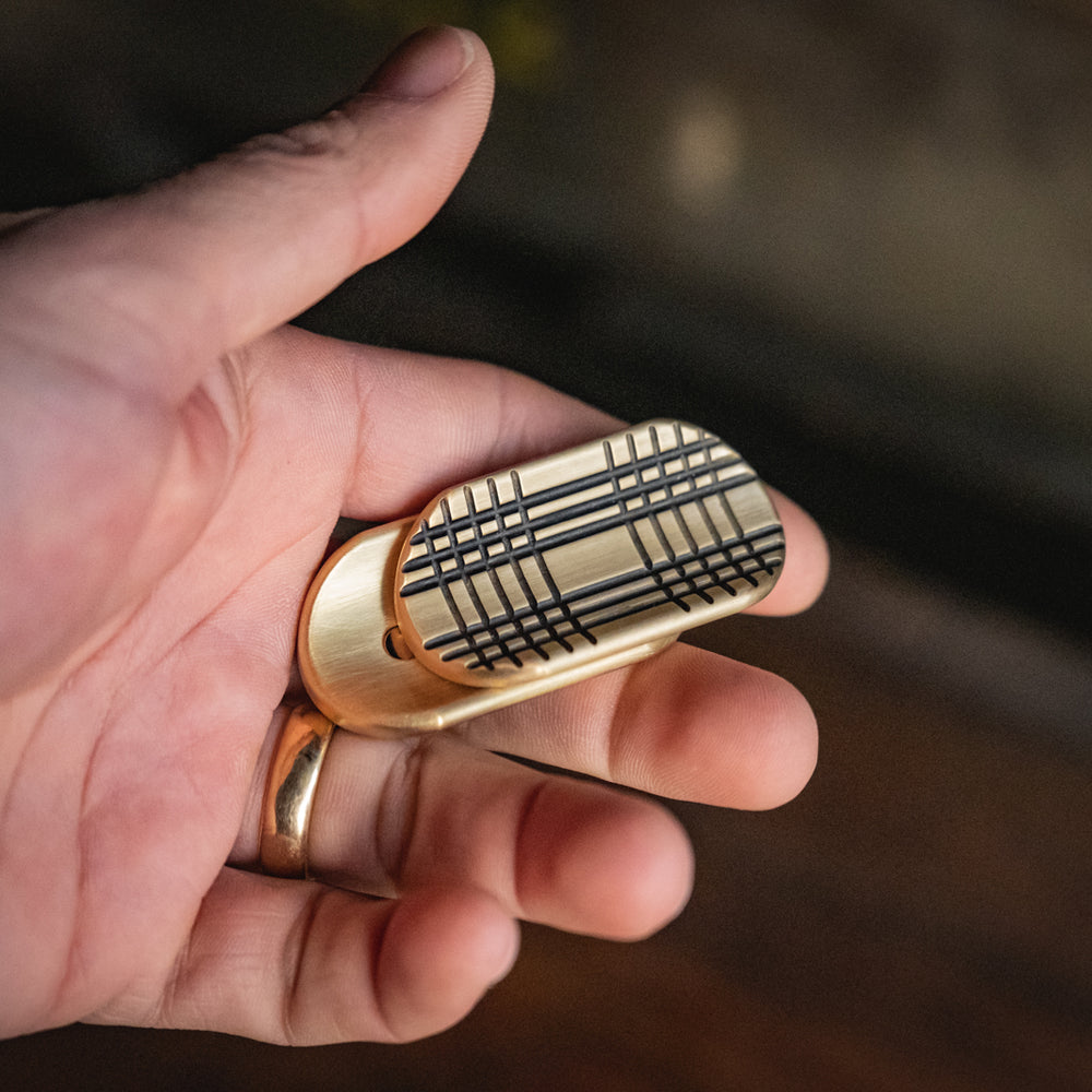 DIVOC Slider Worry Coin Brass Everyday Carry Fidget Precision machined usa made quality collectible