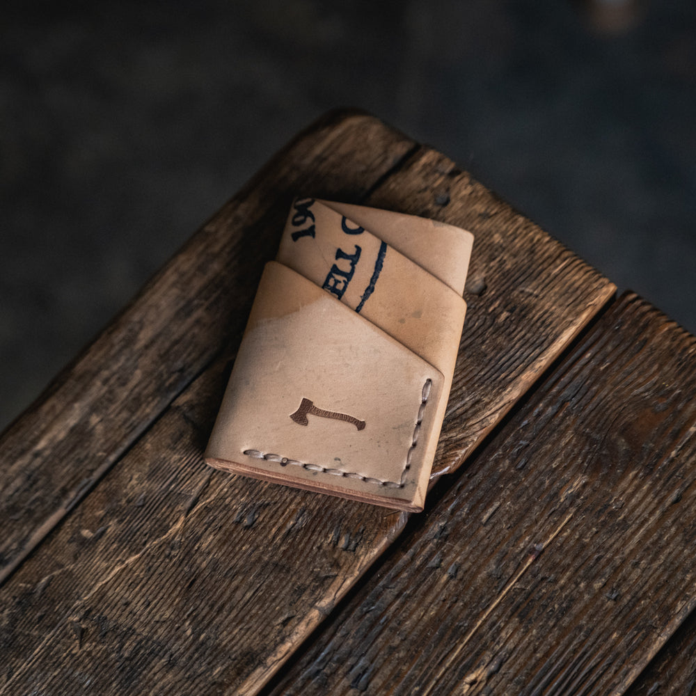 
                  
                    Horween Shell Cordovan Port Wallet by Craft and Lore handmade leather rugged durable minimal card pocket
                  
                